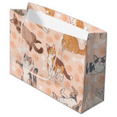 Grand Sac Cadeau Motif (Devant Angle)