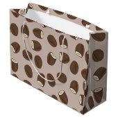 Grand Sac Cadeau Motif à la noix de coco (Dos Angle)