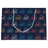 Grand Sac Cadeau Motif à vélo (Devant)