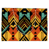 Grand Sac Cadeau Motif africain dynamique (Dos)