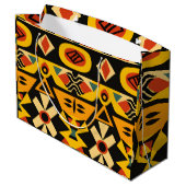 Grand Sac Cadeau Motif africain dynamique (Dos Angle)