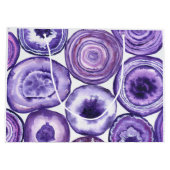 Grand Sac Cadeau Motif agate violet (Dos)
