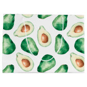 Grand Sac Cadeau Motif Aquarelle Avocado (Dos)