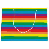 Grand Sac Cadeau Motif arc-en-ciel simple (Devant)