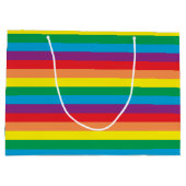 Grand Sac Cadeau Motif arc-en-ciel simple (Dos)