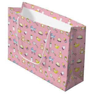 Grand Sac Cadeau Motif baby shower
