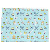 Grand Sac Cadeau Motif baby shower (Dos)