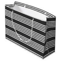 Motif blanc et charbon de bois à cinq bandes