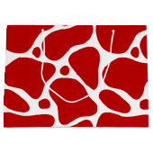 Grand Sac Cadeau Motif blanc et rouge Giraffe (Devant)