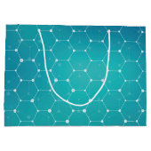 Grand Sac Cadeau Motif bleu d'ADN de Teal (Dos)