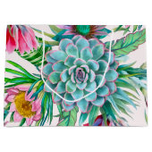 Grand Sac Cadeau Motif cactus (Devant)