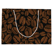 Grand Sac Cadeau Motif café (Dos)