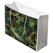 GRAND SAC CADEAU MOTIF CAMOFLAUGE (Devant Angle)