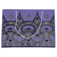 MOTIF CHINOIS DANS UN CADEAU PURPLE