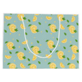 Grand Sac Cadeau Motif citron (Dos)