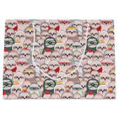 Grand Sac Cadeau Motif comique de paresse (Devant)