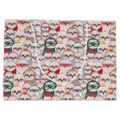 Grand Sac Cadeau Motif comique de paresse (Dos)