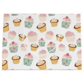 Grand Sac Cadeau Motif Cupcake (Devant)