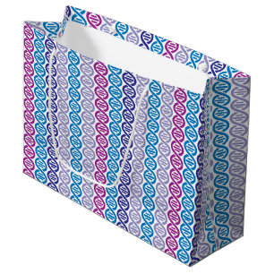 Grand Sac Cadeau Motif d'ADN