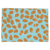 Grand Sac Cadeau Motif d'amandes (Dos)