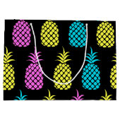 Grand Sac Cadeau Motif d'ananas (Dos)