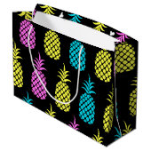 Grand Sac Cadeau Motif d'ananas (Dos Angle)