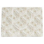 Grand Sac Cadeau Motif d'art en ligne botanique minimal (1) (Devant)