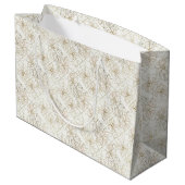 Grand Sac Cadeau Motif d'art en ligne botanique minimal (1) (Dos Angle)