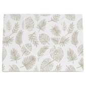 Grand Sac Cadeau Motif d'art en ligne botanique minimal (6) (Devant)