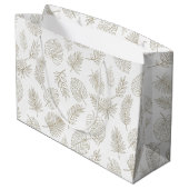 Grand Sac Cadeau Motif d'art en ligne botanique minimal (6) (Dos Angle)
