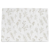 Grand Sac Cadeau Motif d'art en ligne botanique minimal (9) (Devant)