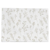 Grand Sac Cadeau Motif d'art en ligne botanique minimal (9) (Dos)