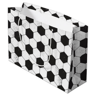 Grand Sac Cadeau Motif de balle de football