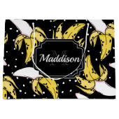 Grand Sac Cadeau Motif de banane (Devant)