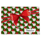 Grand Sac Cadeau Motif de base-ball de Noël - grand (Devant)