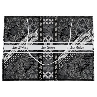 Grand Sac Cadeau Motif de BATIK moderne