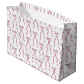 Grand Sac Cadeau Motif de Bow rose Aquarelle (Dos Angle)