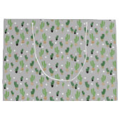 Grand Sac Cadeau Motif de cactus d'été (Dos)