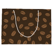 Grand Sac Cadeau Motif de café (Dos)