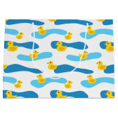 Grand Sac Cadeau Motif de canard en caoutchouc jaune (Devant)