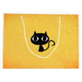 Grand Sac Cadeau Motif de chatons noirs (Dos)