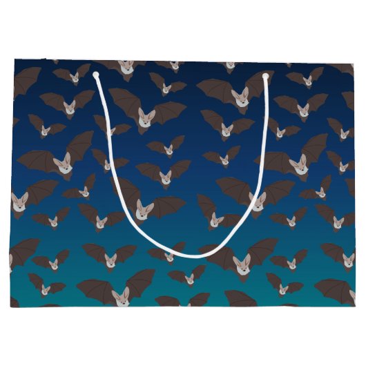 Grand Sac Cadeau Motif de chauve-souris Éffrayant (Dos)