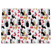 Grand Sac Cadeau Motif de chien de Joyeux Noël (Devant)