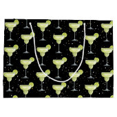 Grand Sac Cadeau Motif de cocktail Margarita (Dos)
