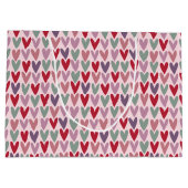 Grand Sac Cadeau Motif de coeur 1 (Dos)