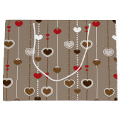 Grand Sac Cadeau Motif de coeur 29 (Devant)