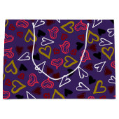 Grand Sac Cadeau Motif de coeur 32 (Devant)