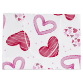 Grand Sac Cadeau Motif de coeur 36 (Dos)