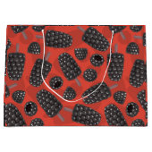 Grand Sac Cadeau Motif de crème glacée Blackberry et Blackberry (Devant)