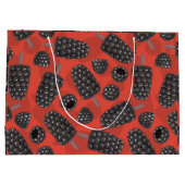 Grand Sac Cadeau Motif de crème glacée Blackberry et Blackberry (Dos)